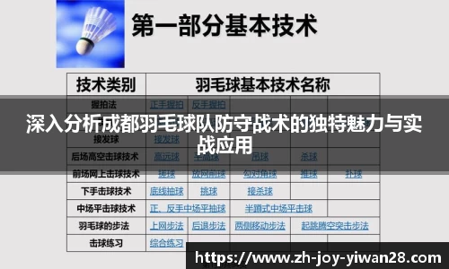 深入分析成都羽毛球队防守战术的独特魅力与实战应用